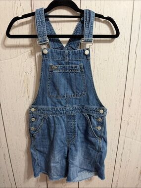 GAP Denim Light Blue Short Overalls
